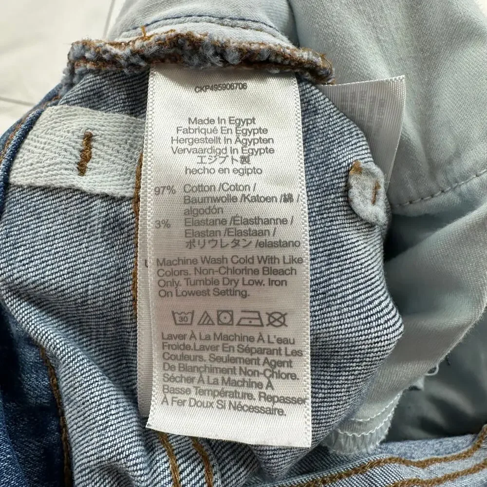 Madewell Jeans Womens 27 Blue Perfect Vintage Wide Leg Crop Medium Wash Denim